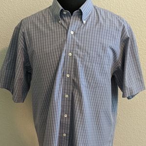 Brooks Brothers Dress Shirt Checks Blue Size XL